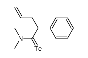 N,N-dimethyl 2-phenyl-4-pentenetelluroamide Structure