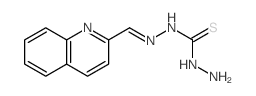 Carbonothioicdihydrazide, (2-quinolinylmethylene)- (9CI) Structure