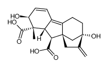 2β,7-Dihydroxy-1-methyl-8-methylenegibba-3,4a-diene-1α,10β-dicarboxylic acid Structure