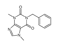 1-benzyl-3,7-dimethylpurine-2,6-dione结构式