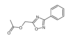 Oxadiazole-5-methanol, 1,2,4-, 3-phenyl-, acetate结构式