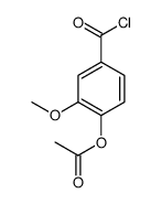 4-acetoxy-3-methoxybenzoyl chloride structure