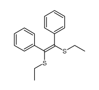 (Z)-1,2-Bis(ethylthio)-1,2-diphenylethen Structure