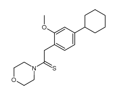 4-cyclohexyl-2-(methoxy)thionophenylacetomorpholide Structure