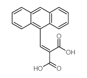 2-(anthracen-9-ylmethylidene)propanedioic acid Structure