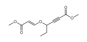 methyl 4-{[(1E)-3-methoxy-3-oxo-1-propenyl]oxy}-2-hexynoate Structure