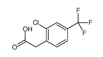 2-(2-Chloro-4-(trifluoromethyl)phenyl)acetic acid Structure