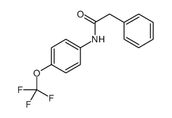 2-phenyl-N-[4-(trifluoromethoxy)phenyl]acetamide结构式