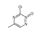 3-chloro-5-methyl-2-oxido-1,2,4-triazin-2-ium结构式