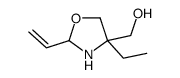 (2-ethenyl-4-ethyl-1,3-oxazolidin-4-yl)methanol结构式