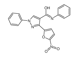 3-(5-nitrofuran-2-yl)-N,1-diphenylpyrazole-4-carboxamide Structure