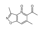 1-(3,6-dimethyl-4-oxido-[1,2]oxazolo[4,5-b]pyridin-4-ium-5-yl)ethanone结构式