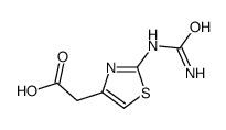 2-[2-(carbamoylamino)-1,3-thiazol-4-yl]acetic acid结构式