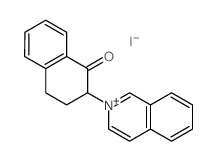 Isoquinolinium,2-(1,2,3,4-tetrahydro-1-oxo-2-naphthalenyl)-, iodide (1:1)结构式