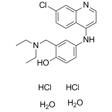 Amodiaquin dihydrochloride dihydrate Structure