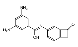 3,5-diamino-N-(7-oxo-4-bicyclo[4.2.0]octa-1(6),2,4-trienyl)benzamide Structure