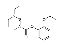 (2-propan-2-yloxyphenyl) N-(diethylaminosulfanyl)-N-methylcarbamate Structure