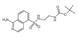 N-[(1-amino-5-isoquinolyl)sulfonyl]-N'-(tert-butoxycarbonyl)-ethylenediamine Structure