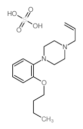 1-(2-butoxyphenyl)-4-prop-2-enylpiperazine,sulfuric acid Structure