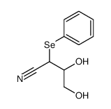 3,4-dihydroxy-2-phenylselanylbutanenitrile Structure