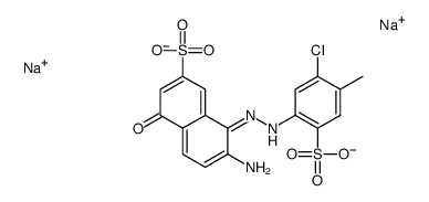 disodium 6-amino-5-[(5-chloro-4-methyl-2-sulphonatophenyl)azo]-4-hydroxynaphthalene-2-sulphonate picture