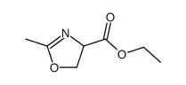 ethyl (2-methyl-2-oxazolin-4-yl)carboxylate结构式