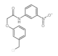 2-[3-(chloromethyl)phenoxy]-N-(3-nitrophenyl)acetamide Structure