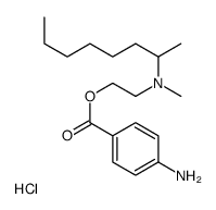 2-(4-aminobenzoyl)oxyethyl-methyl-octan-2-ylazanium,chloride Structure