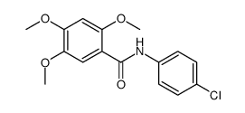 BENZAMIDE, N-(4-CHLOROPHENYL)-2,4,5-TRIMETHOXY-结构式