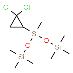 3-(2,2-Dichlorocyclopropyl)-1,1,1,3,5,5,5-heptamethylpentanetrisiloxane Structure