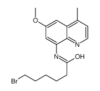 6-bromo-N-(6-methoxy-4-methylquinolin-8-yl)hexanamide结构式