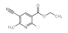 Ethyl 2-chloro-5-cyano-6-methylnicotinate Structure