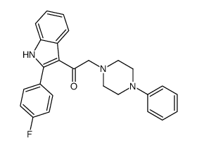 1-[2-(4-fluorophenyl)-1H-indol-3-yl]-2-(4-phenylpiperazin-1-yl)ethanone Structure