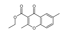 Ethyl 2,6-dimethyl-4-oxo-4H-chroMene-3-carboxylate structure