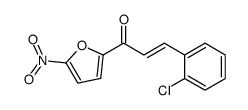 3-(2-chlorophenyl)-1-(5-nitrofuran-2-yl)prop-2-en-1-one结构式