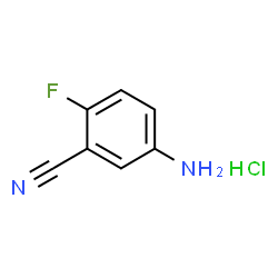 3-Cyano-4-fluoroaniline, HCl Structure