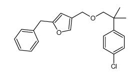 4-((2-(4-Chlorophenyl)-2-methylpropoxy)methyl)-2-(phenylmethyl)furan Structure