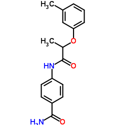 4-{[2-(3-Methylphenoxy)propanoyl]amino}benzamide Structure