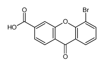 5-bromo-9-oxoxanthene-3-carboxylic acid Structure