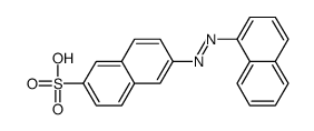 6-(1-naphthylazo)naphthalene-2-sulphonic acid结构式