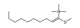 trimethyl(1-methylsulfanyldec-1-enyl)silane Structure