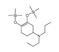 N,N-dipropyl-3,4-bis(trimethylsilyloxy)cyclohex-3-en-1-amine Structure