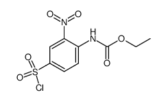 ethyl[(4-chlorosulfonyl-2-nitro)phenyl]carbamate结构式