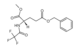 γ-OBzl-N-Tfa-L-Glu-OMe Structure