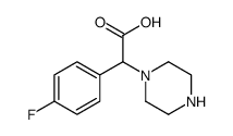 (4-FLUOROPHENYL)(1-PIPERAZINYL)ACETIC ACID DIHYDROCHLORIDE结构式