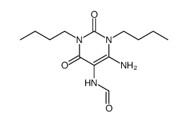 N-(6-amino-1,3-dibutyl-2,4-dioxo-1,2,3,4-tetrahydro-pyrimidin-5-yl)-formamide Structure