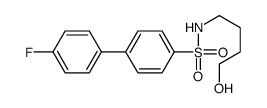 4-(4-fluorophenyl)-N-(4-hydroxybutyl)benzenesulfonamide Structure