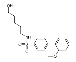 N-(5-hydroxypentyl)-4-(2-methoxyphenyl)benzenesulfonamide结构式