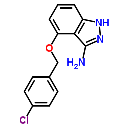 4-[(4-Chlorobenzyl)oxy]-1H-indazol-3-amine结构式