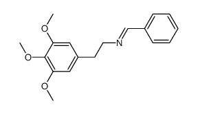 benzylidene-(3,4,5-trimethoxy-phenethyl)-amine Structure